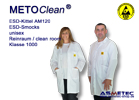 Metoclean ESD-Kittel AM120, weiß