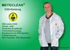 Metoclean ESD-Jacket CX40-white