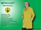Metoclean ESD-Kittel LS40, gelb