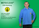 Metoclean ESD-Hemd MS40L-hellbau