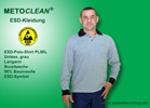 Metoclean ESD-Poloshirt PL96K, grau