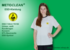 Metoclean ESD-T-Shirt TS150K, weiß