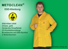 Metoclean ESD-Kittel UX40, gelb