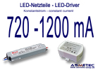 LED-Netzteile 720-1200 mA