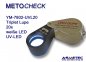 Preview: METOCHECK-YM7802-UV-LED, 20fach aplanat Triplet-Lupe mit UV-LED