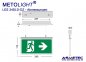 Preview: LED-Emergency Exit luminaire LES-34-SLD-DZ, IP30, maintained, double sided