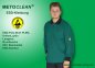 Preview: METOCLEAN ESD-Polo-Shirt PL96L, dark green, long sleeves, unisex - www.asmetec-shop.de