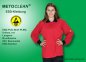 Preview: METOCLEAN ESD-Polo-Shirt PL96L, red, long sleeves, unisex - www.asmetec-shop.de