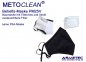 Preview: METOCLEAN Adult Anti Dust Face Mask PM25V-GR, with valve, grey, washable