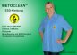 Preview: METOCLEAN ESD-Shirt MS40K-GR, grau, short sleeves - www.asmetec-shop.de