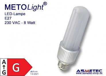 LED-Lampe E27 - CFL - 8W, 680 lm, 360°, naturweiß