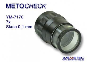 METOCHECK-YM-7170 scale loupe 7x www.asmetec-shop.de