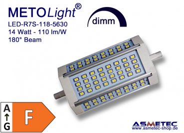 LED-Lampe R7S-118-5630 mm - 14 Watt, dimmbar, kaltweiß