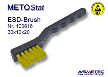 Metostat ESD-Bürste 301020G, antistatisch, leitfähig - www.asmetec-shop.de