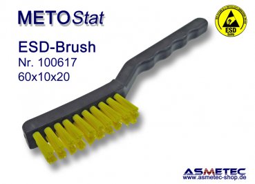 Metostat ESD-Bürste 601020G, antistatisch, leitfähig - www.asmetec-shop.de