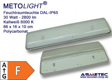 LED Tri-proof Luminaire IP65, 67 cm, 30 W, 2800 lm, cold white, motion sensor