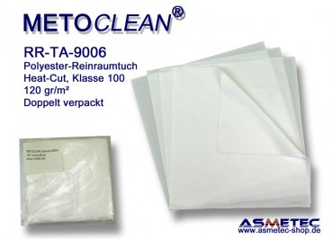 Clean room wipe METOCLEAN RR-TA9006-15, 15 x 15 cm