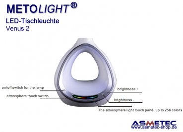 Metolight LED Table lamp TLD Venus2 - www.asmetec-shop.de