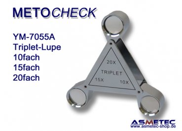 METOCHECK-YM7055A, triple-Triplet, 10x, 15x, 20x, aplanat