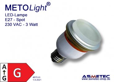 LED-Spot LE-103 - 3 Watt, E27, superbright, class A+