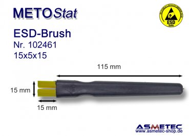 Metostat ESD-Bürste 150515B, antistatisch, leitfähig - www.asmetec-shop.de