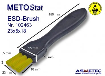Metostat ESD-Brush 190518G, antistatic, dissipative - www.asmetec-shop.de