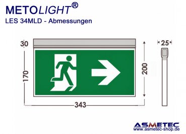 LED emergency luminaire LES-34-MLD