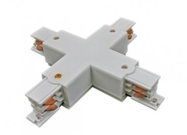 Stromschienen-X-Verbinder, 3 Phasen, weiß