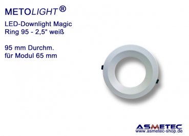 LED Downlight METOLIGHT-Magic - Leuchtenring 95 mm, weiß