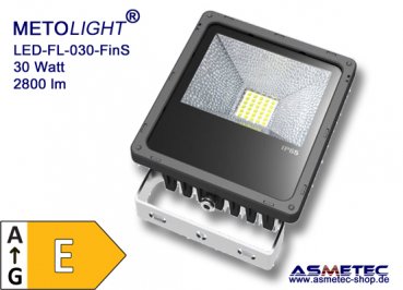 LED-FL-030FINS-WW, 30 Watt Flutlicht - warmweiß