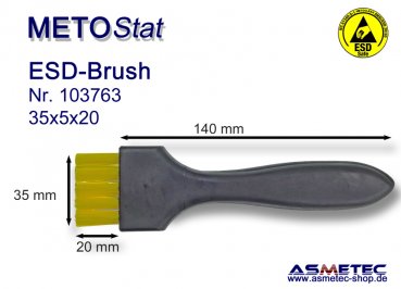 Metostat ESD-Brush 350520G, antistatic, dissipative - www.asmetec-shop.de