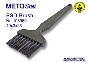 METOSTAT ESD-Brush 400325B, black, dissipative