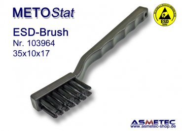 METOSTAT ESD-Brush 351017B, black, dissipative