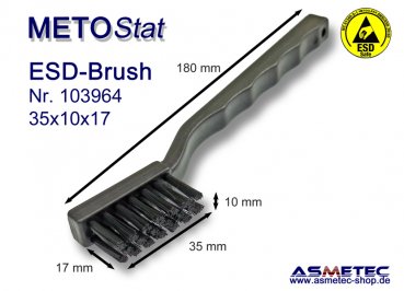 Metostat ESD-Bürste 351017B, antistatisch, leitfähig - www.asmetec-shop.de