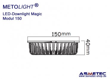 Metolight LED Downlight Magic-150, 18 Watt