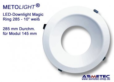 LED Downlight METOLIGHT-Magic - Leuchtenring 285 mm, weiß