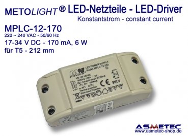 LED-driver GLP - GPC-9-350, 350 mA, 8 Watt - www.asmetec-shop.de