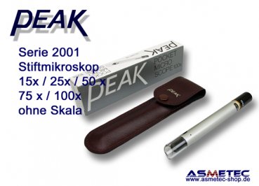 PEAK 2001-75 pen microscope, 75x - www.asmetec-shop.de