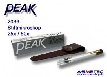 PEAK 2036-50 pen microscope with scale, 50x - www.asmetec-shop.de