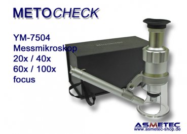 METOCHECK-YM-7504-60, scale microscope 60x - www.asmetec-shop.de