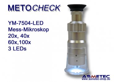 Metocheck YM-7504-40-LED, Messmikroskop 40fach