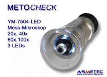 Metocheck YM7504L-scale microscope with LED - www.asmetec-shop.de