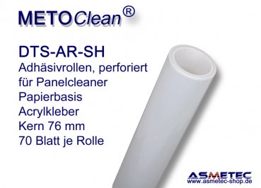 METOCLEAN DTS-AR-0622SH, Adhesive rolls, 70 sheets, 622 mm, box of 4 rolls
