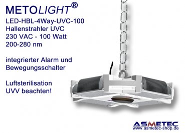 LED-UVC-Hallenstrahler 100 Watt