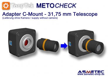 ToupTek ATA050, Adapter C-Mount-Teleskop - www.asmetec-shop.de
