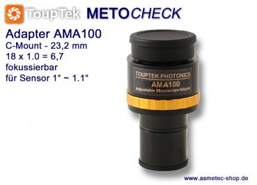 ToupTek AMA100, Adapter C-Mount - www.asmetec-shop.de
