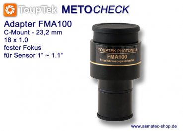 ToupTek FMA100, adapter C-Mount - www.asmetec-shop.de