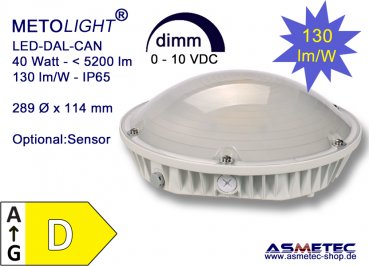 Metolight LED-Baldachinleuchte, canopy Feuchtraum DAL-CAN-40 - www.asmetec-shop.de
