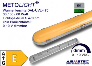 Gelbraumleuchte DAL-UVL470-120, 50 Watt, 470-780 nm, 1650 lm, IP66