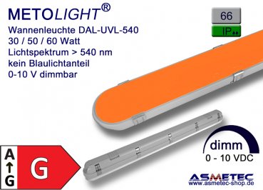 Gelbraumleuchte DAL-UVL540-060, 30 Watt, 540-640 nm, 1000 lm, IP66